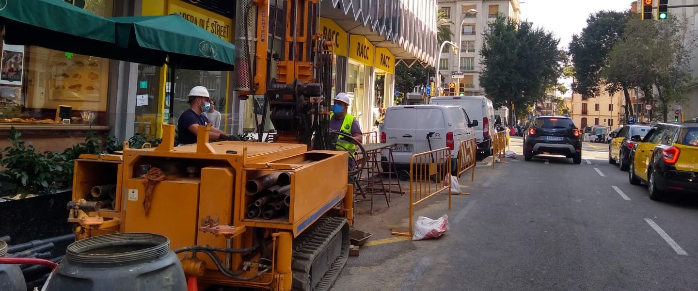 Prolongación de la línea Llobregat entre Plaza España y Gracia