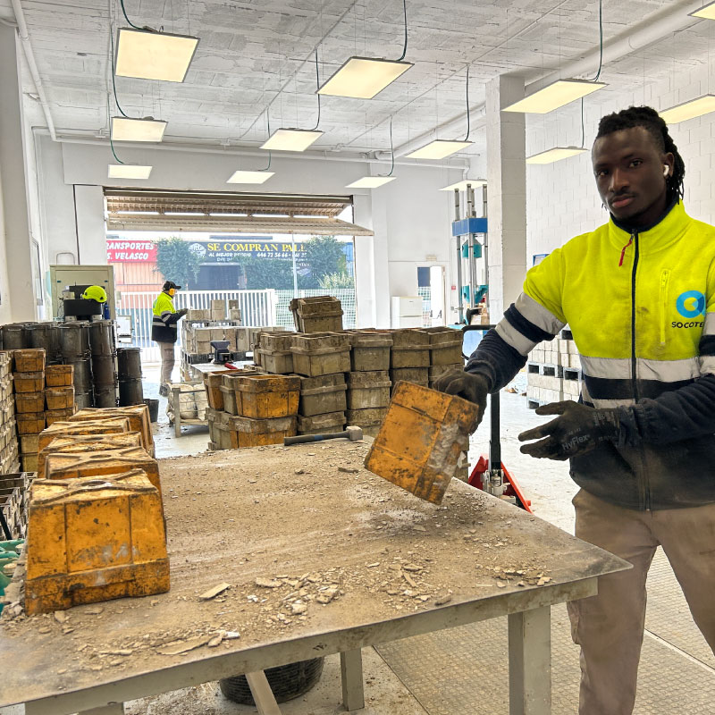 Laboratorio de control de materiales para obras