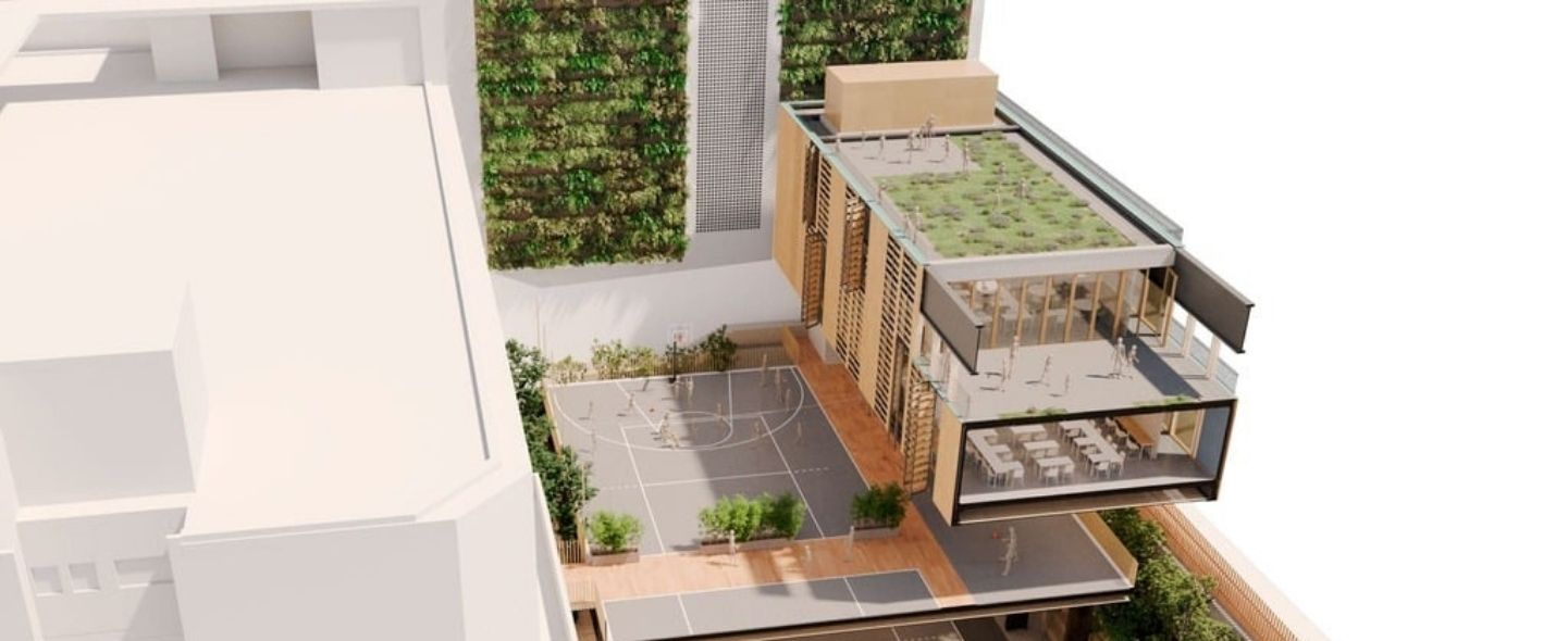 Modernització del Campus de l'Escola Suïssa de Barcelona: Inspecció estructural mitjançant Assajos No Destructius